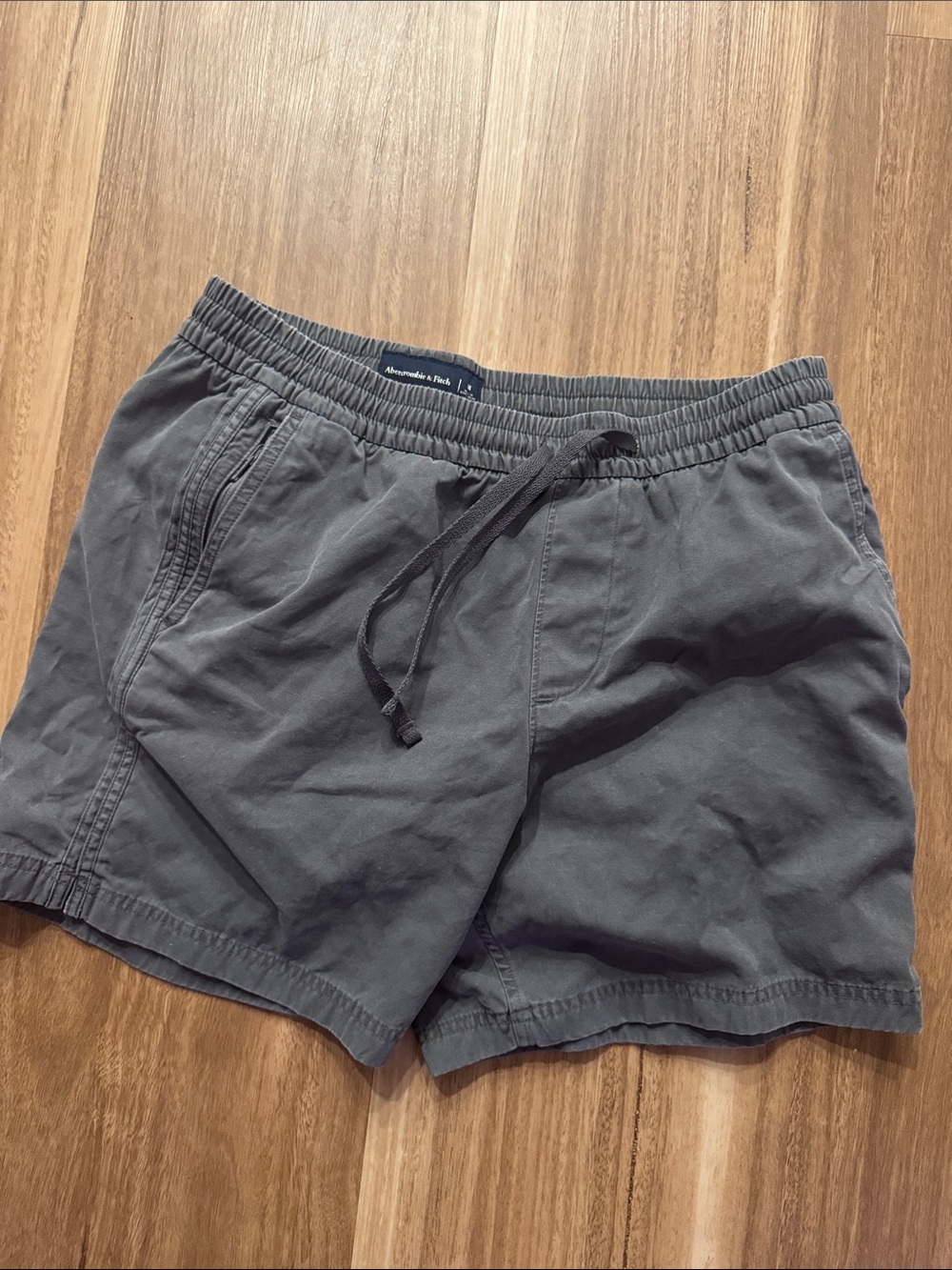 Abercrombie & Fitch Gray Elastic Waist Shorts